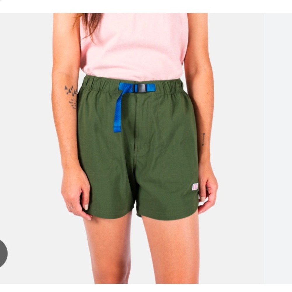 Topo Designs Women’s River Shorts Size Large Green